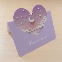 Simple Style Heart Shape Paper Daily Party Card sku image 4