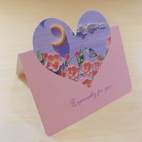 Simple Style Heart Shape Paper Daily Party Card sku image 5
