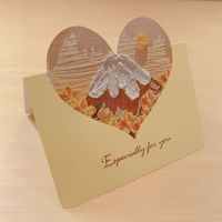 Simple Style Heart Shape Paper Daily Party Card sku image 1