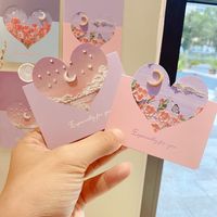 Simple Style Heart Shape Paper Daily Party Card main image 3