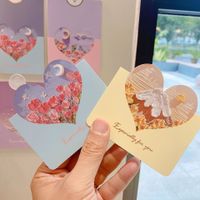 Simple Style Heart Shape Paper Daily Party Card main image 1