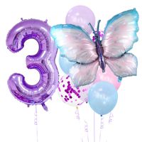 Birthday Cute Sweet Butterfly Aluminum Film Party Festival Balloons sku image 4