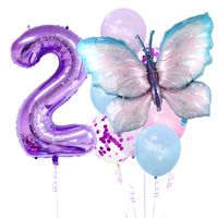Birthday Cute Sweet Butterfly Aluminum Film Party Festival Balloons sku image 3