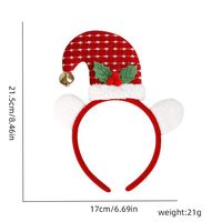Christmas Cartoon Style Cute Christmas Hat Santa Claus Plastic Party Headband sku image 3