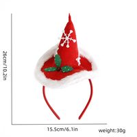 Christmas Cartoon Style Cute Christmas Hat Santa Claus Plastic Party Headband sku image 9