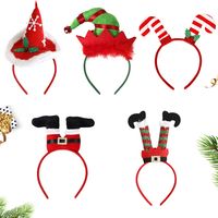 Christmas Cartoon Style Cute Christmas Hat Santa Claus Plastic Party Headband main image 1