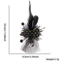 Christmas Cute Basic Star Feather Gauze Party Festival Hairpin sku image 8