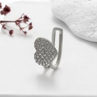 1 Piece Ear Cartilage Rings & Studs Cute Cool Style Geometric Heart Shape Copper Plating Inlay Zircon sku image 8