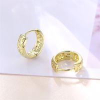 1 Pair Basic Retro Heart Shape Bow Knot Plating Copper Alloy Brass 14K Gold Plated Ear Studs main image 8