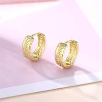 1 Pair Basic Retro Heart Shape Bow Knot Plating Copper Alloy Brass 14K Gold Plated Ear Studs main image 9