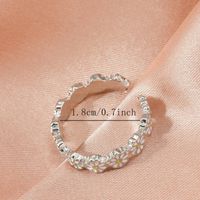 Vintage Style Solid Color Alloy Women's Open Rings main image 2