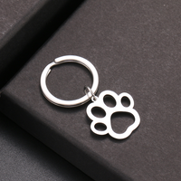 Simple Style Solid Color 201 Stainless Steel Keychain main image 4