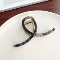 Simple Style Color Block Alloy Hair Claws sku image 2