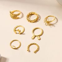Simple Style Classic Style Rabbit Floral Alloy Hollow Out Women's Rings main image 5