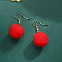 1 Pair Cute Hairball Knit Ear Hook sku image 2