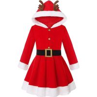 Christmas Cartoon Style Cute Antlers Cloth Party Christmas Dress main image 1