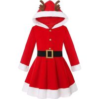 Christmas Cartoon Style Cute Antlers Cloth Party Christmas Dress main image 2