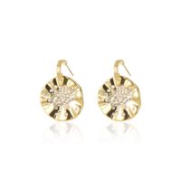 1 Pair Vintage Style Round Plating Inlay 304 Stainless Steel Zircon Dangling Earrings main image 2