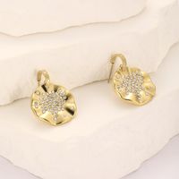1 Pair Vintage Style Round Plating Inlay 304 Stainless Steel Zircon Dangling Earrings main image 5