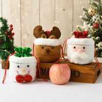 Christmas Cartoon Style Cute Santa Claus Snowman Cloth Family Gathering Party Festival Gift Bags main image 4
