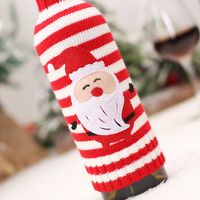 Christmas Cute Santa Claus Snowman Knit Daily Festival Bottle Cover main image 3