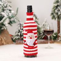 Christmas Cute Santa Claus Snowman Knit Daily Festival Bottle Cover sku image 1