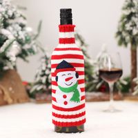 Christmas Cute Santa Claus Snowman Knit Daily Festival Bottle Cover sku image 2