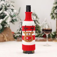 Christmas Cute Santa Claus Snowman Knit Daily Festival Bottle Cover sku image 3