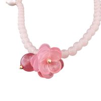 Elegant Sweet Flower Artificial Crystal Women's Pendant Necklace main image 2