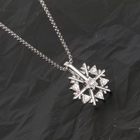 Streetwear Snowflake Alloy Titanium Steel Unisex Pendant Necklace main image 5