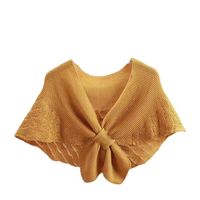Women's Elegant Solid Color Knit Hollow Out Shawl main image 2