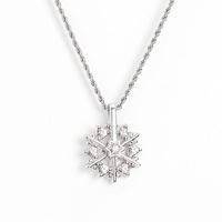Streetwear Snowflake Alloy Titanium Steel Unisex Pendant Necklace sku image 2