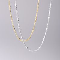 Einfacher Stil Einfarbig Sterling Silber Überzug Halskette main image 2