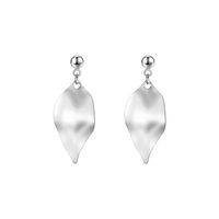 1 Pair Elegant Lady Leaf Plating 304 Stainless Steel 18K Gold Plated Drop Earrings main image 3