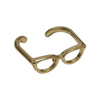 Modern Style Streetwear Glasses Copper Plating Open Rings main image 2