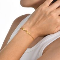 Simple Style Cross 304 Stainless Steel Gold Plated Bracelets In Bulk main image 4