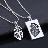 Vintage Style Heart Alloy Plating Unisex Pendant Necklace main image 1