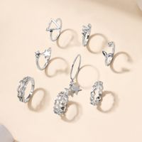 Simple Style Triangle Star Alloy Inlay Zircon Women's Rings main image 7