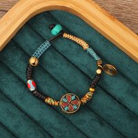 Retro Geometric Flower Alloy Natural Stone Unisex Nepal Bracelets sku image 9