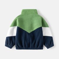 Sports Color Block Polyester Boys Outerwear main image 5