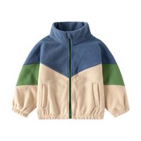 Sports Color Block Polyester Boys Outerwear main image 4