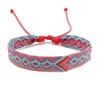 Retro Rhombus Nylon Handmade Women's Bracelets sku image 1