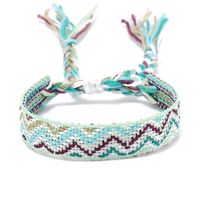 Bohemian Waves Rhombus Nylon Handmade Tassel Women's Bracelets sku image 6