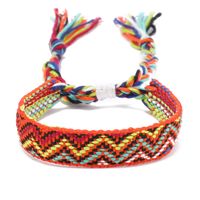 Bohemian Waves Rhombus Nylon Handmade Tassel Women's Bracelets sku image 8