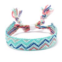 Bohemian Waves Rhombus Nylon Handmade Tassel Women's Bracelets sku image 2
