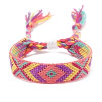 Vintage Style Rhombus Nylon Handmade Tassel Women's Bracelets sku image 9
