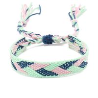Bohemian Rhombus Nylon Cotton Handmade Tassel Women's Bracelets sku image 11