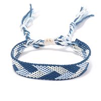 Bohemian Rhombus Nylon Cotton Handmade Tassel Women's Bracelets sku image 2