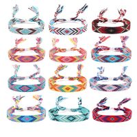 Vintage Style Rhombus Nylon Handmade Tassel Women's Bracelets main image 4