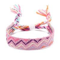 Bohemian Waves Rhombus Nylon Handmade Tassel Women's Bracelets sku image 10